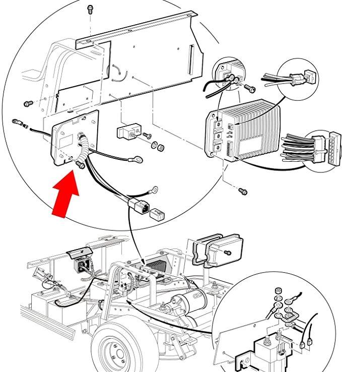 Club Car Electric 48-Volt DS Regen II, DS, IQ On Board Computer 101909902