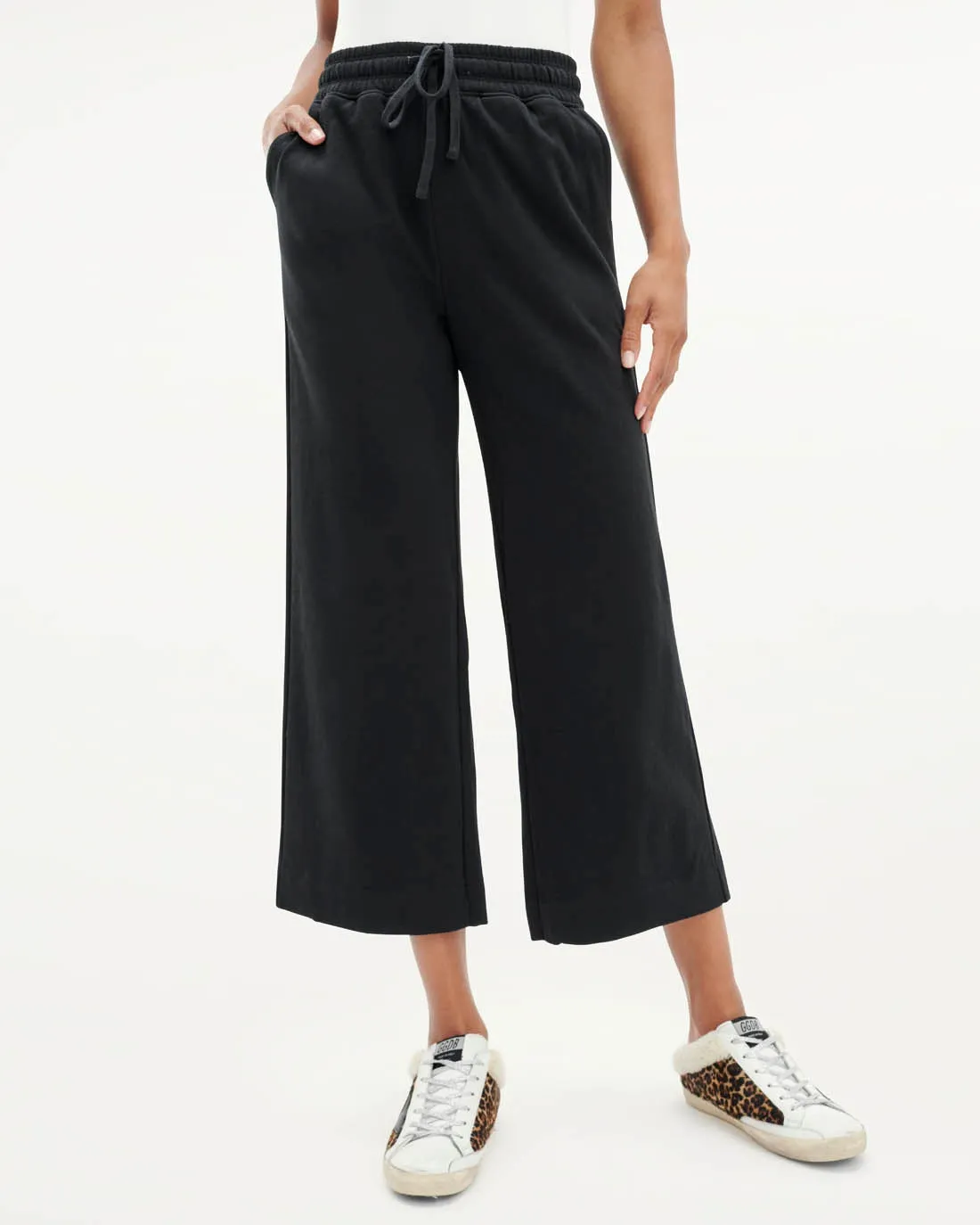 Comfortable Fleece Crop Pant