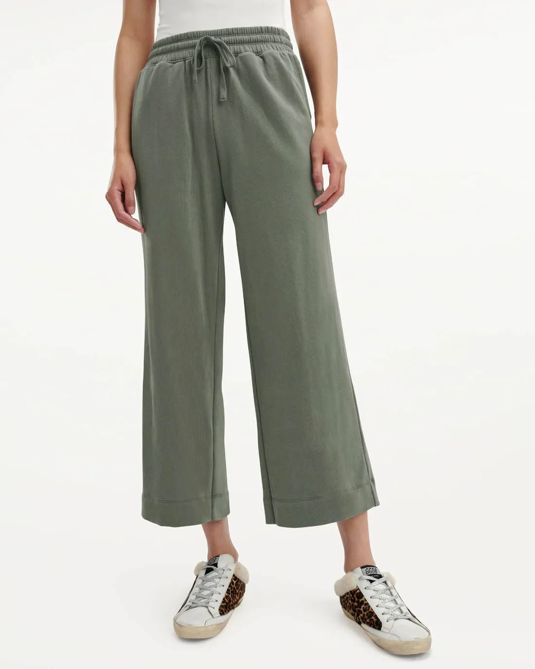 Comfortable Fleece Crop Pant