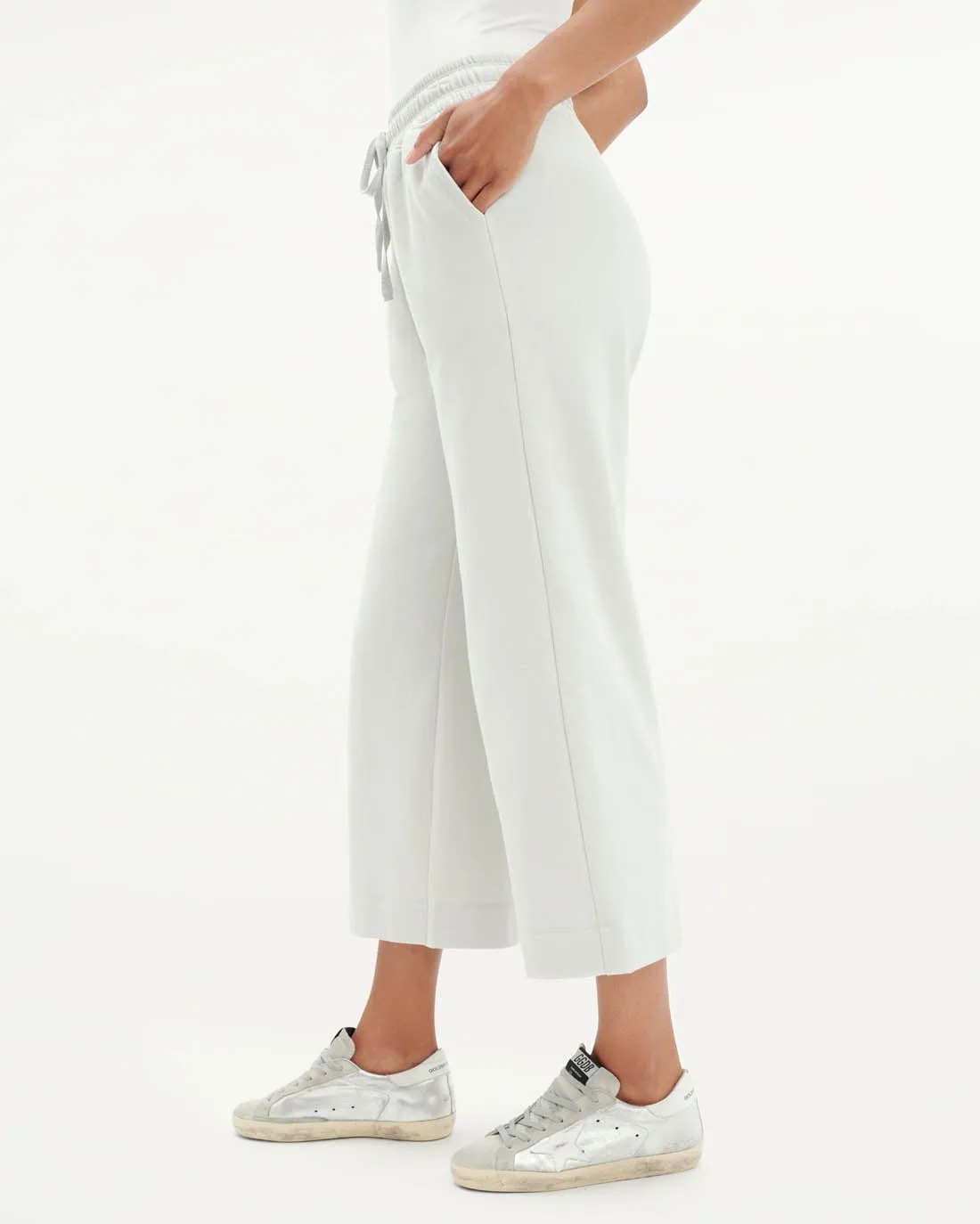 Comfortable Fleece Crop Pant