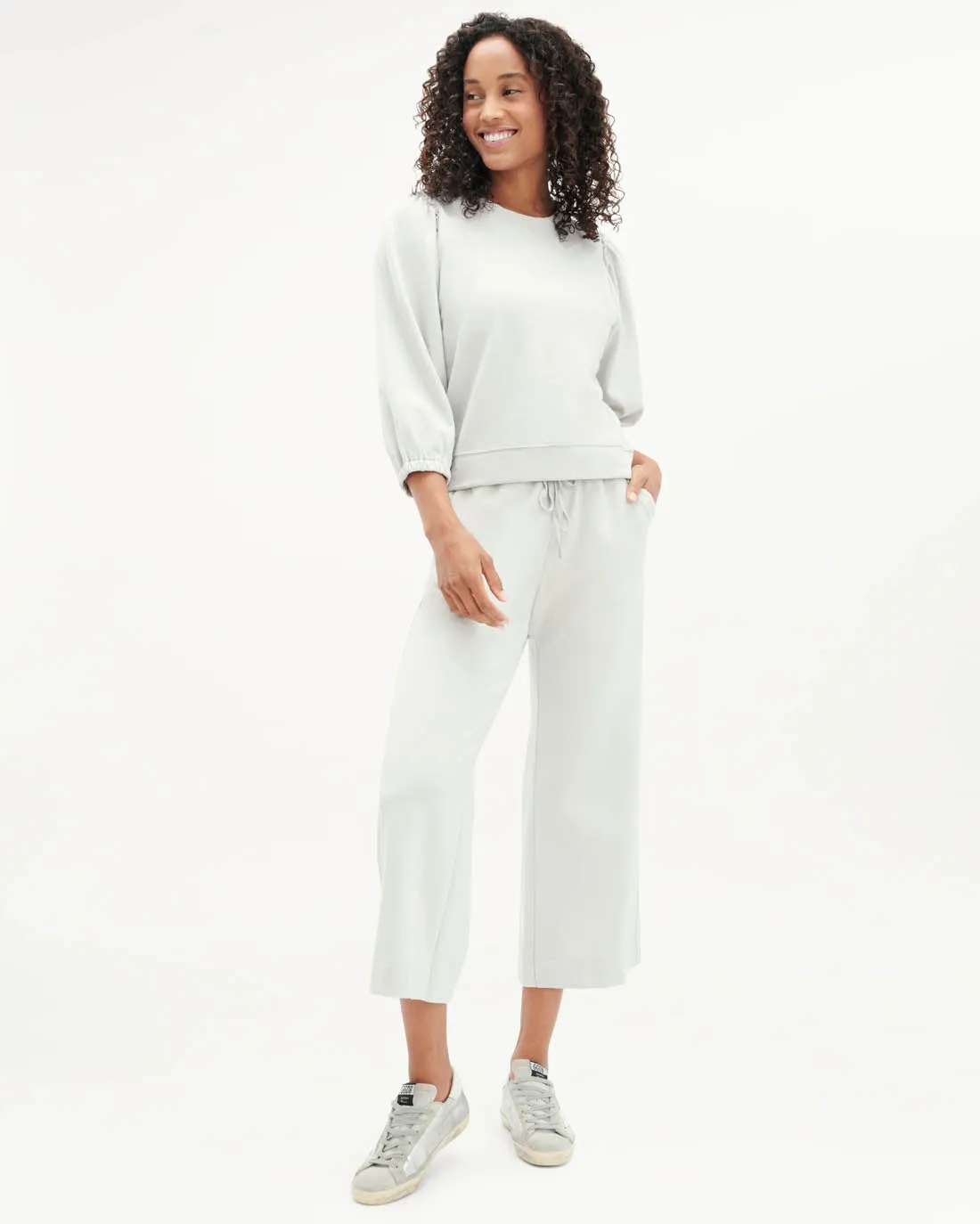 Comfortable Fleece Crop Pant