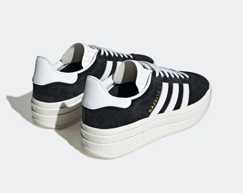 Core Black Adidas Gazelle Bold Core White HQ6912