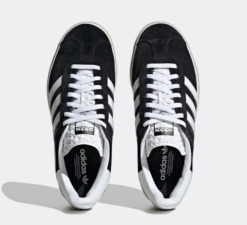 Core Black Adidas Gazelle Bold Core White HQ6912