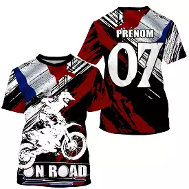 Custom UV Protection Cross Jersey, MX Passion, On Road, French Flag - CT19122229