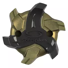 Cyclone Golf Spikes - Gold/Black - Fast Twist