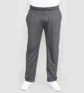 Big and Tall Men's Grey Lightweight Fleece Jogging Bottom With Open Hem (Rory Grey)