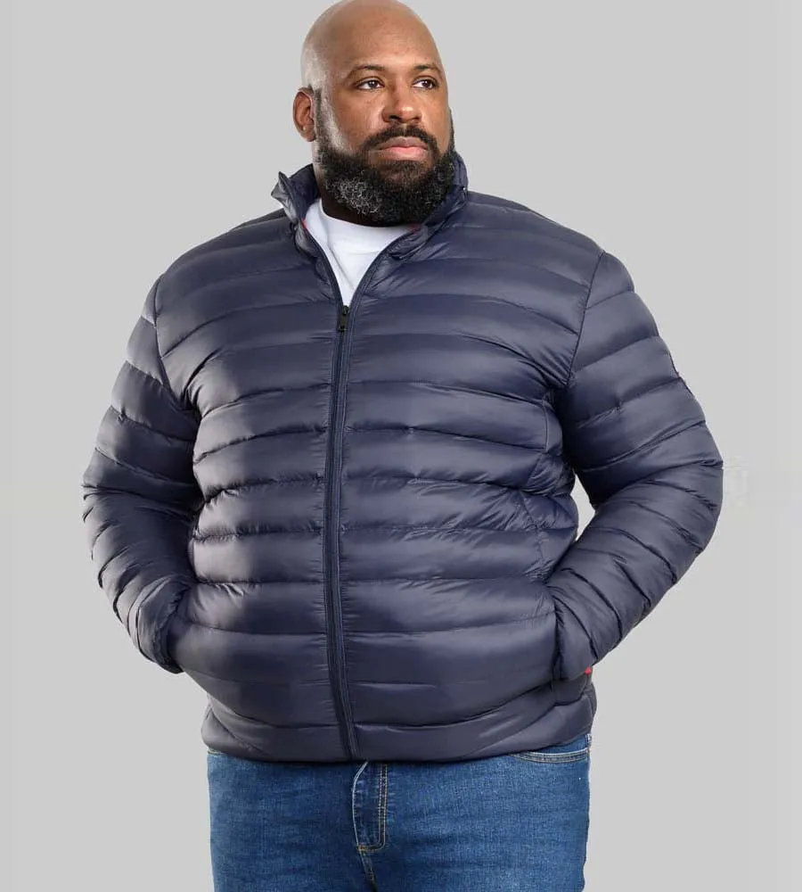 D555 Big Men's Puffer Jacket Sleeve Patch Rowland