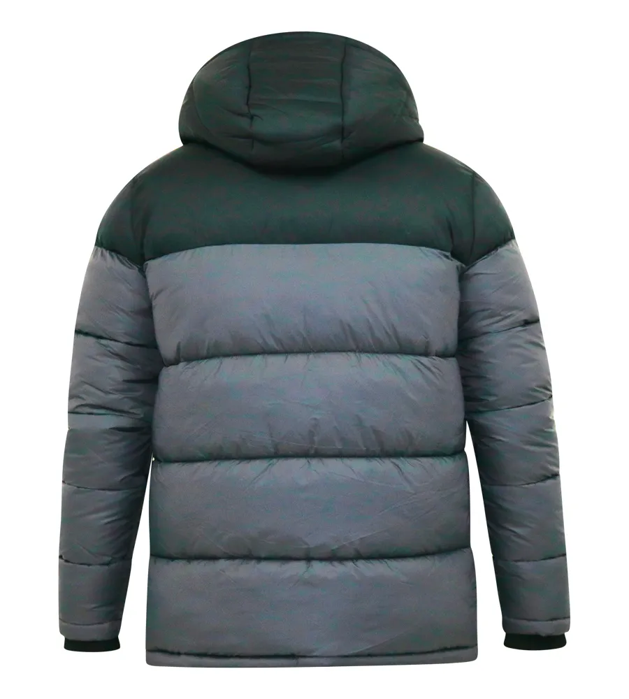 Big Mens Quilted Puffer Jacket with Full Sherpa Lining by D555 WORRALL