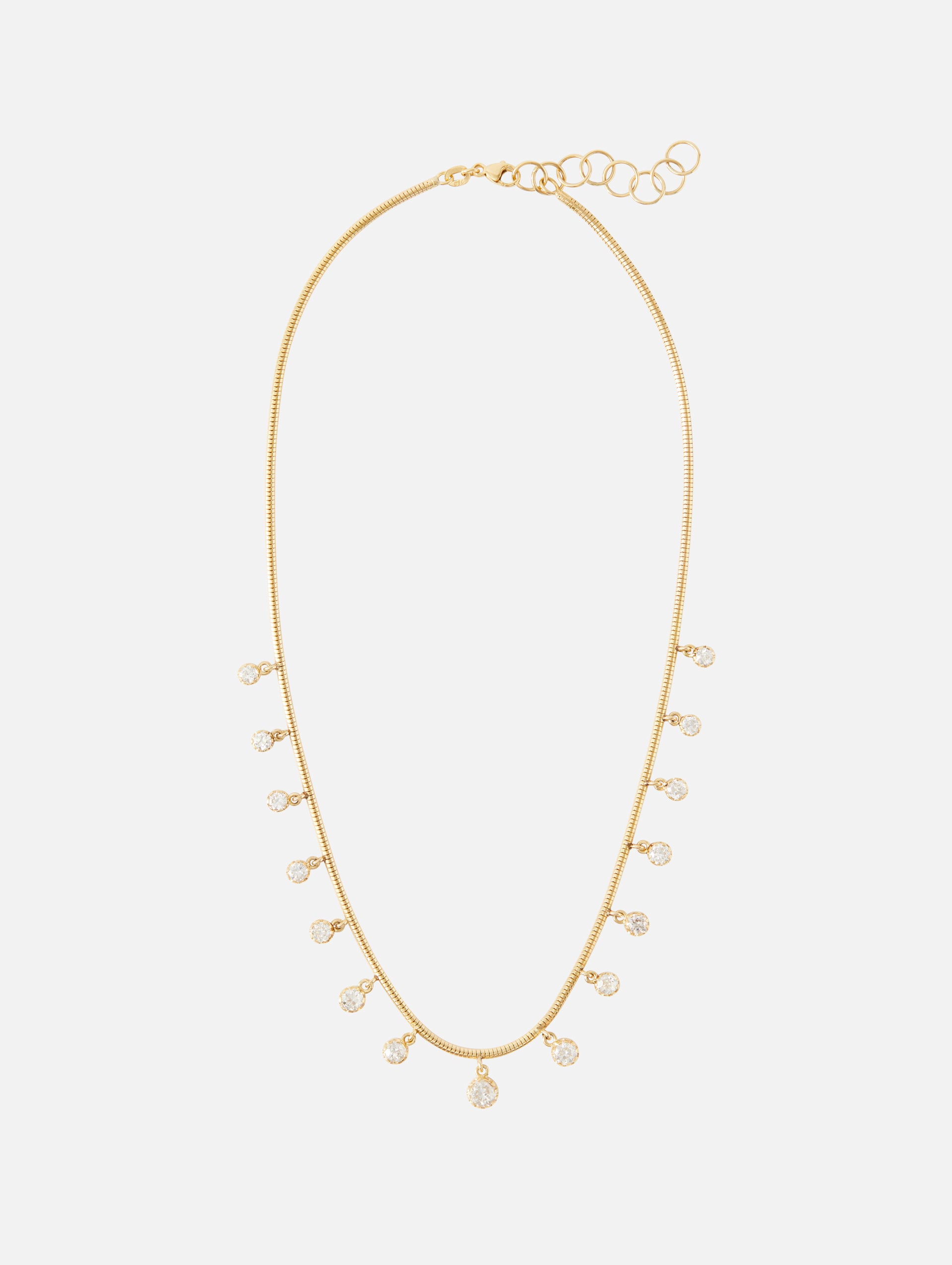 Dainty Diamond Tassel Necklace