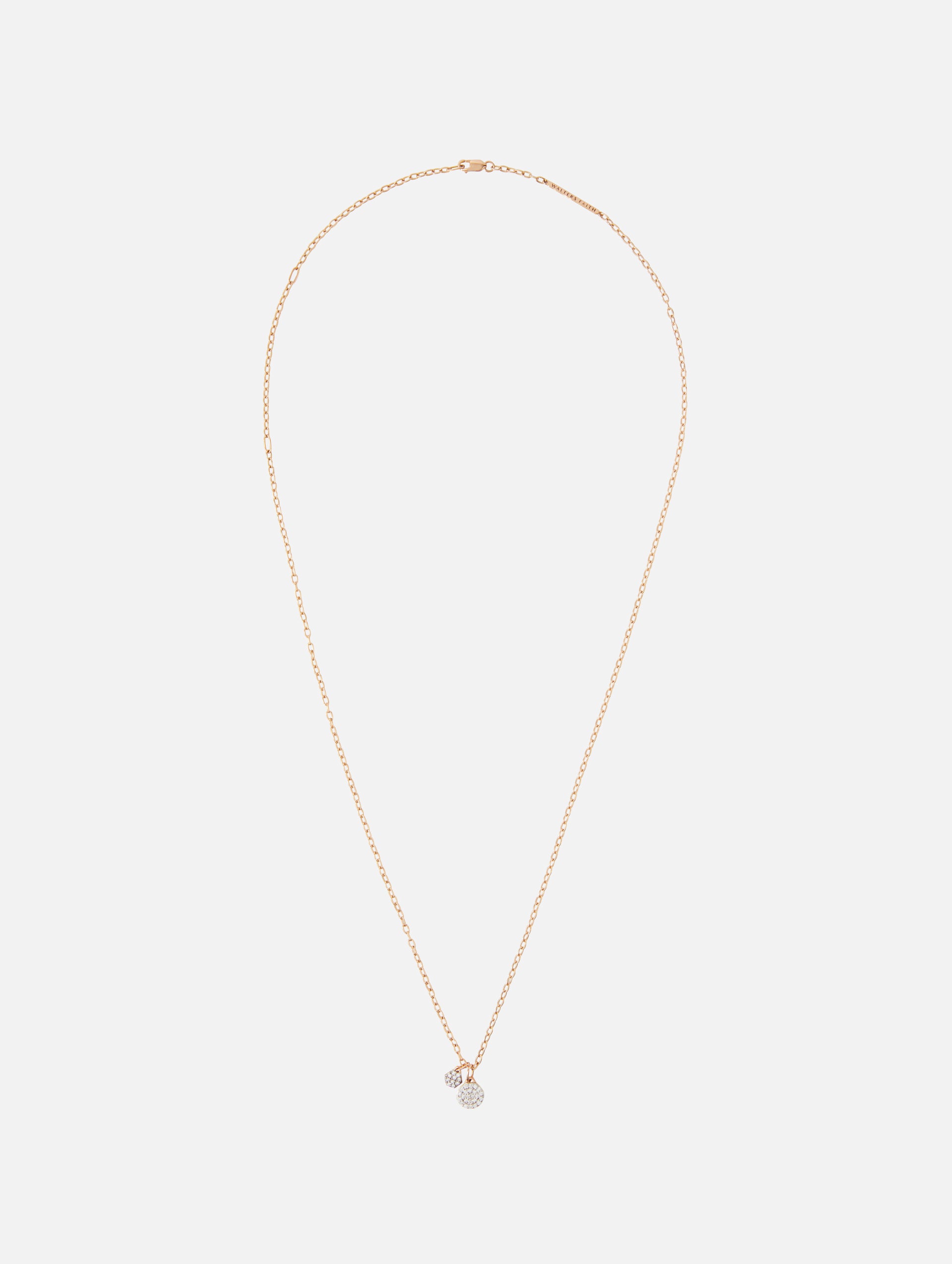 Diamond Charm Chain Necklace