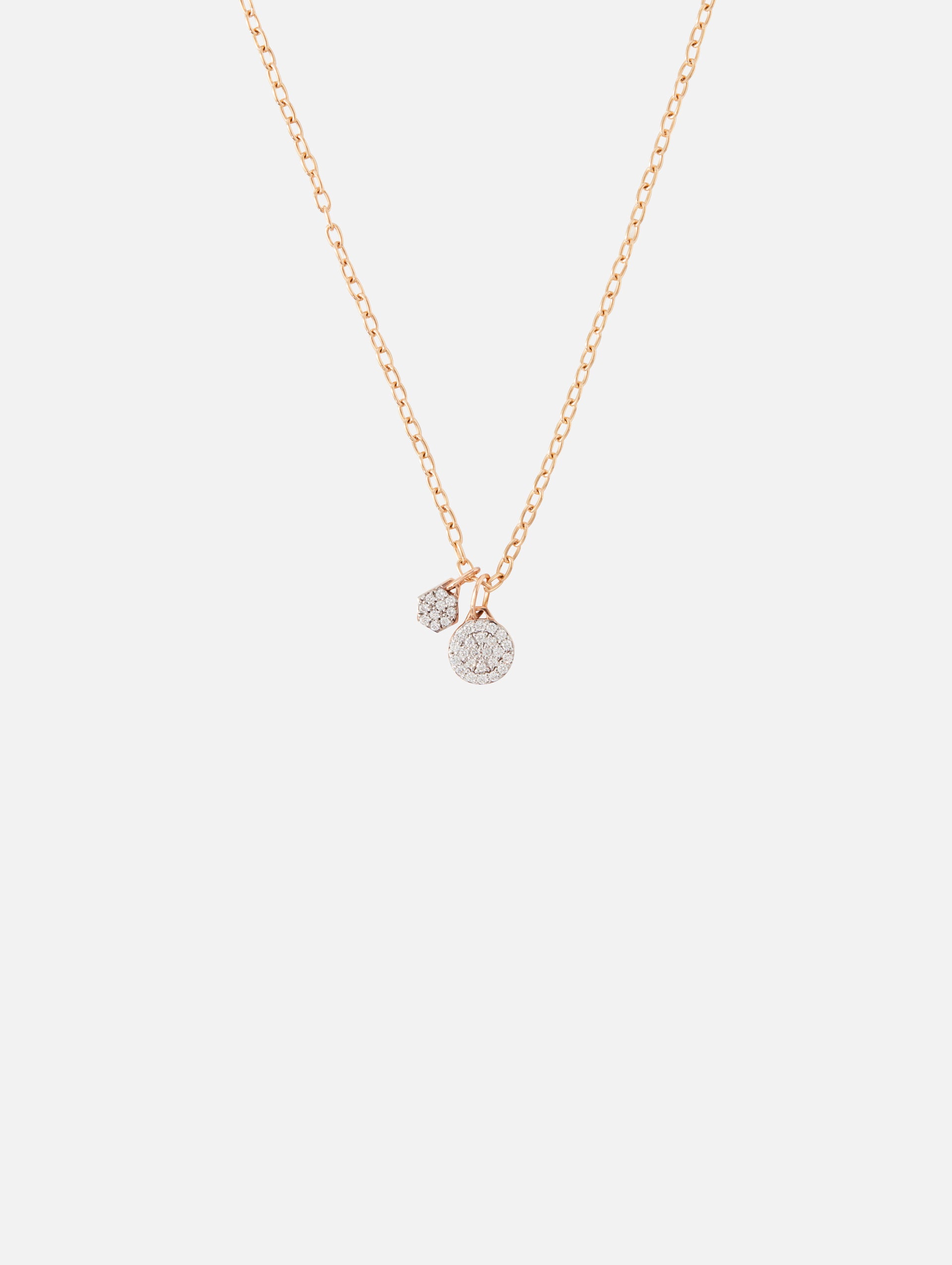 Diamond Charm Chain Necklace