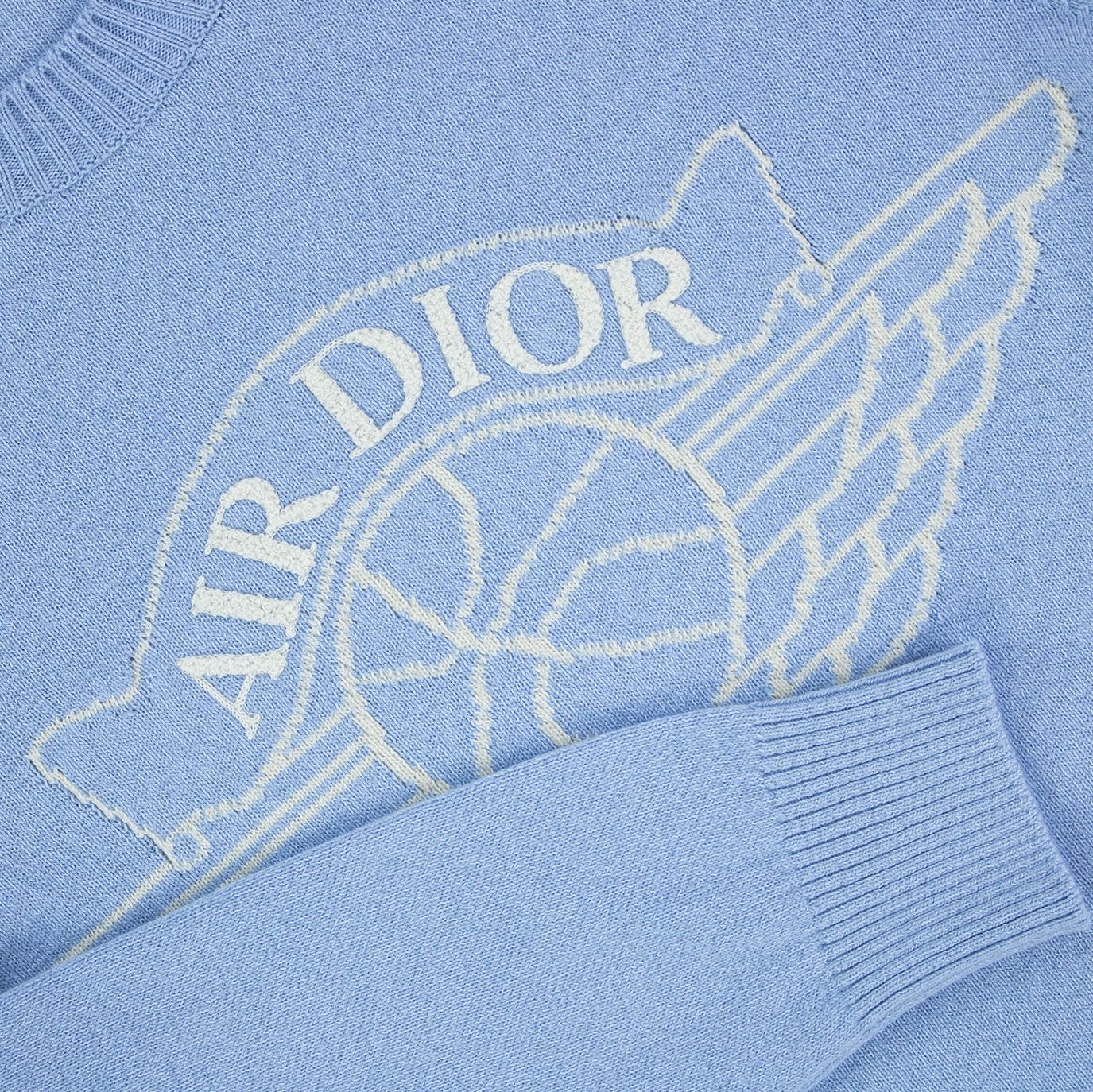 DIOR JORDAN Wings Sky Blue Knit