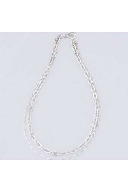 Double Chain Necklace - Sterling Silver