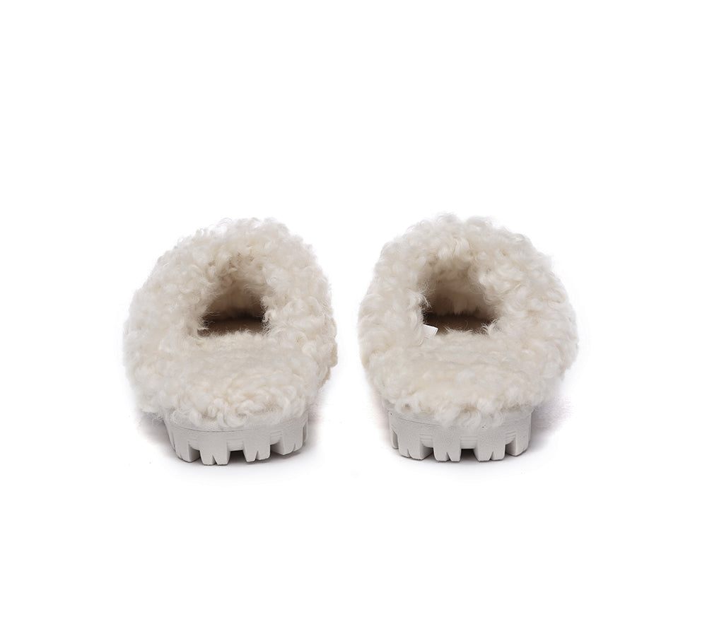 Double Faced Sheepskin Ugg Slipper - UGG Australian Shepherd Waffle Curly