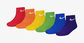 Dri-Fit Cushioned Ankle Socks for Grade School Kids (Multi)