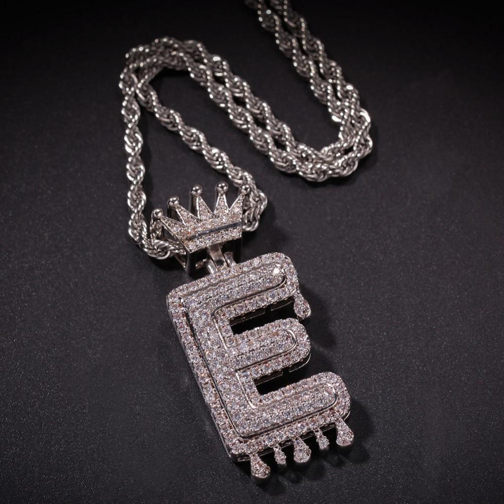 E Pendant Chain Necklace