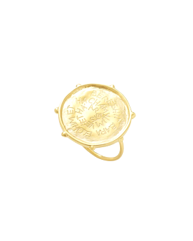 Eden Ring 6.5 - Brass Gold Plated & Zirconias - Buy Now