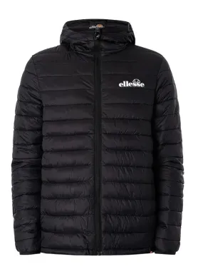 Ellesse Black Hooded Mazzini Padded Puffer Jacket