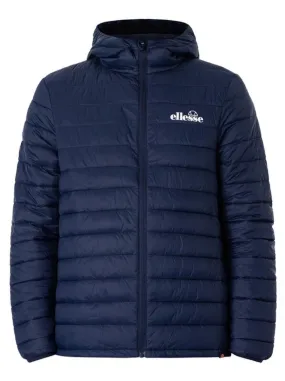 Ellesse Hooded Mazzini Padded Puffer Jacket in Navy