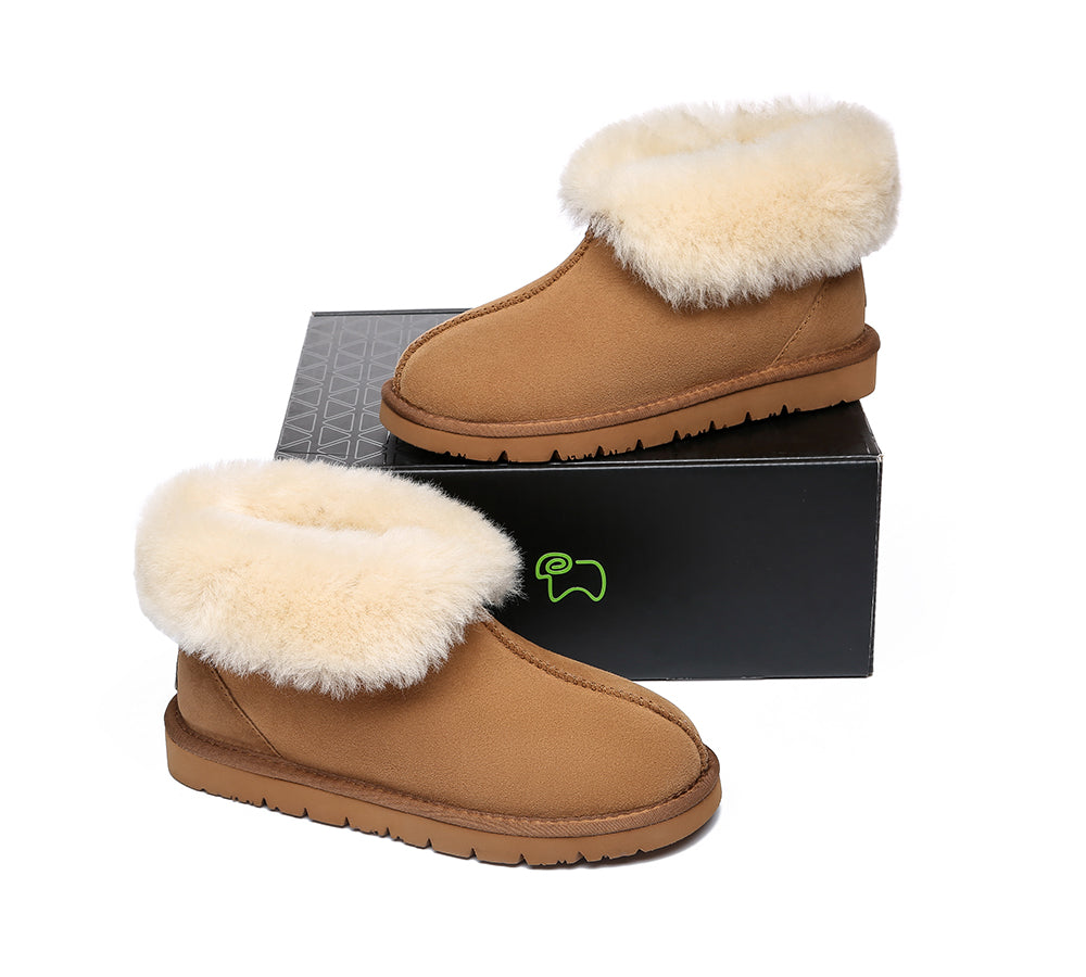 EVERAU Mallow Sheepskin Ankle Slipper - Google SEO Result: Mallow Sheepskin Ankle Slipper by EVERAU