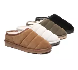 Everau Sheepskin Slippers - Ultra Puffer Style for Women