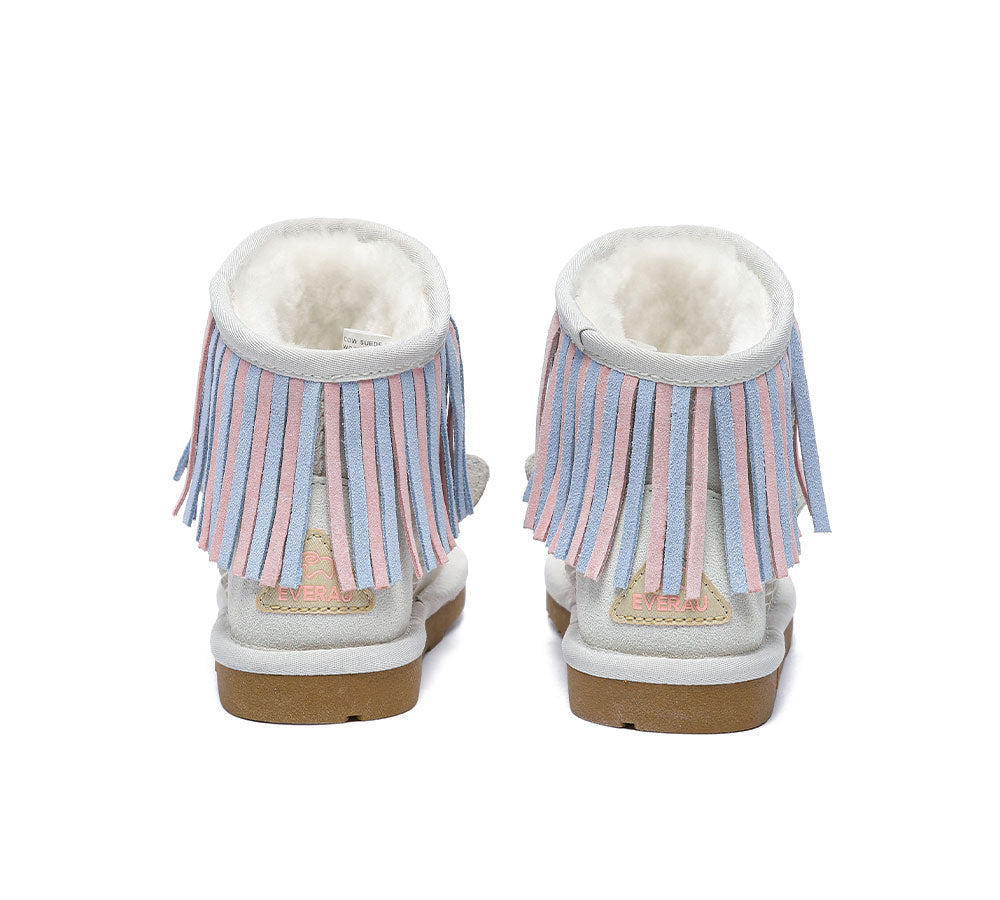 Everau Unicorn Kids Plus Sheepskin Boots