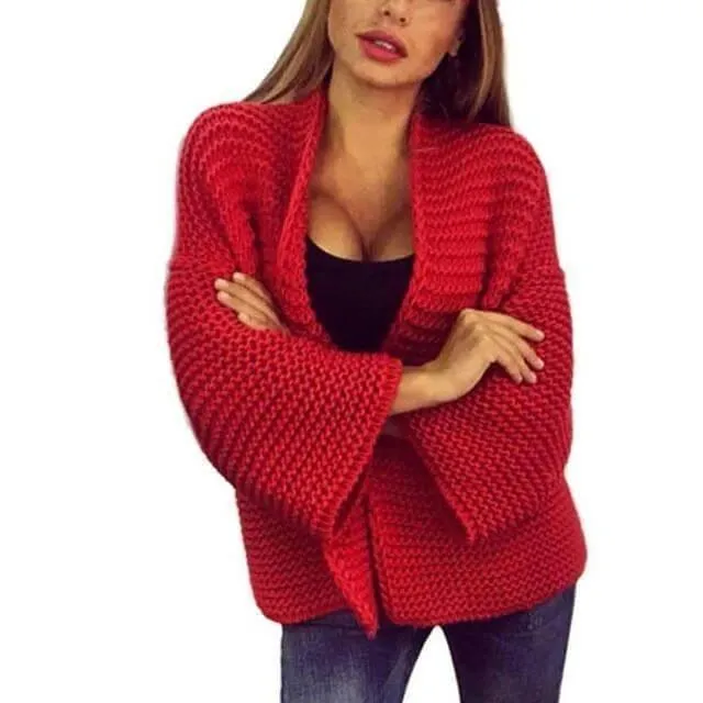 Fashionable Loose Cardigan Cashmere Sweaters for Women