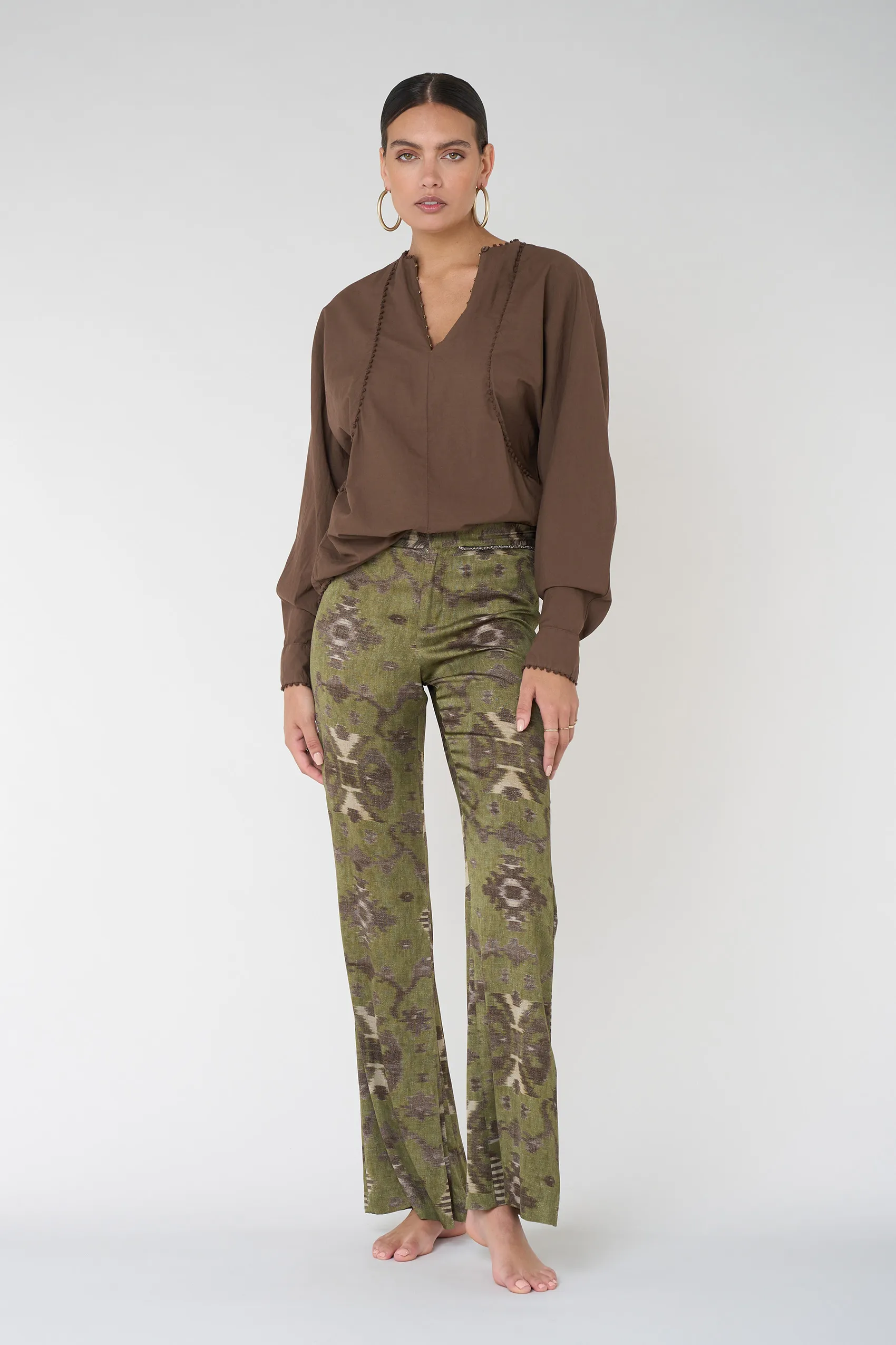 Printed Flared Pants