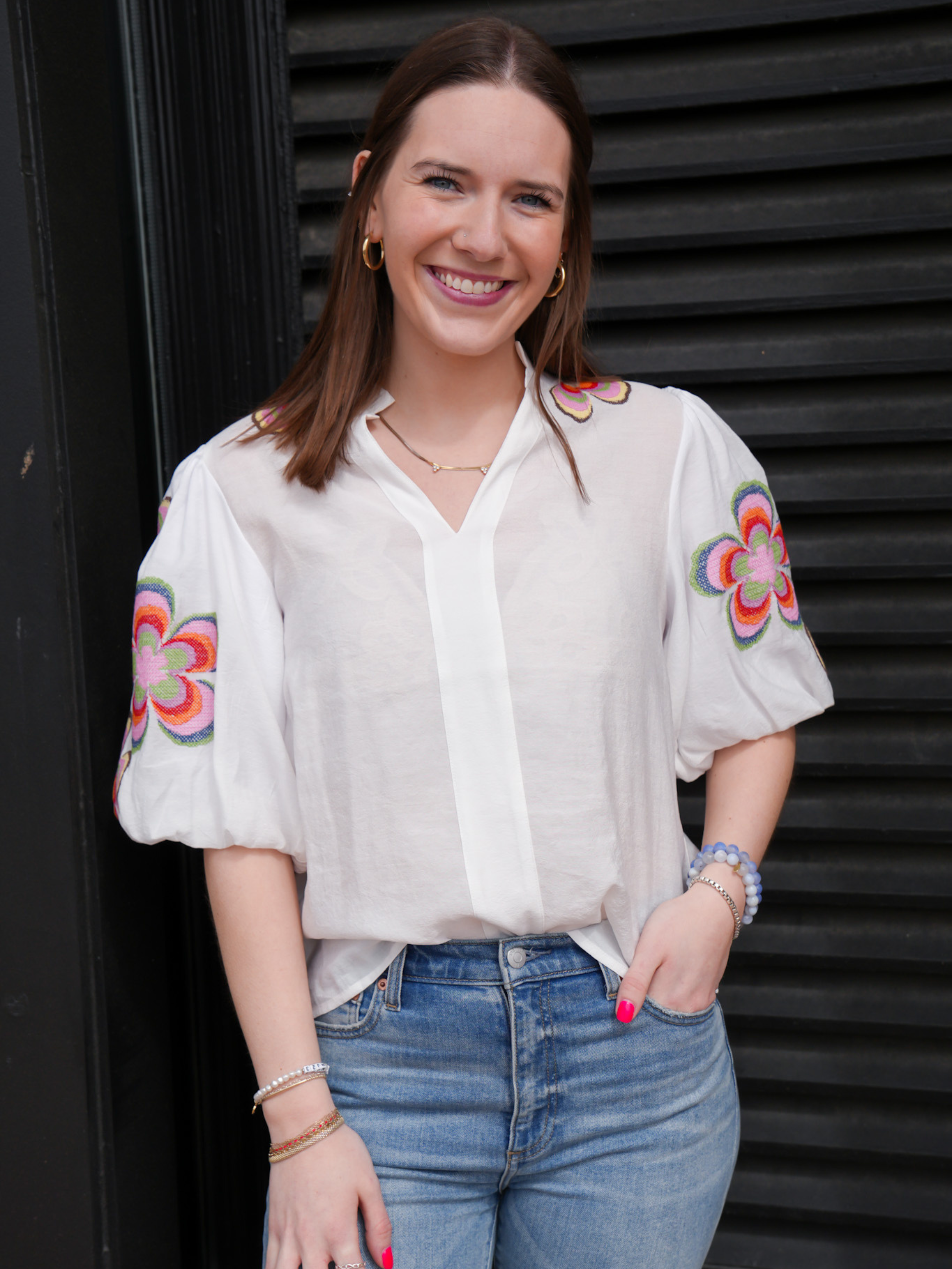 Floral Sleeve Top