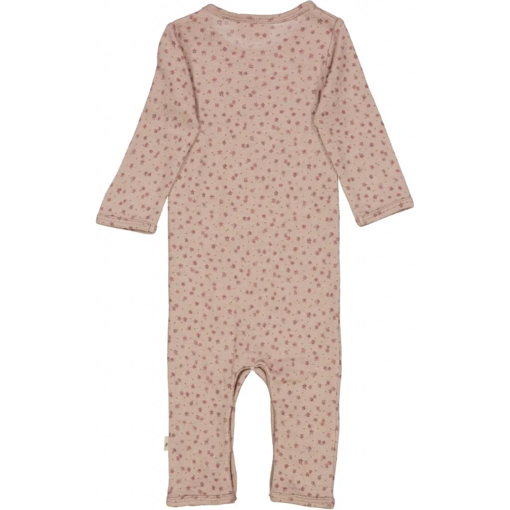 Flower Dots Wool Jumpsuit Gatherings