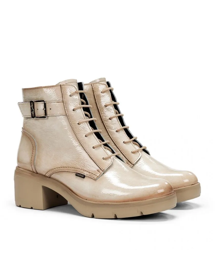 Military Ankle Boots with Heel - Fluchos Fugaz F2107