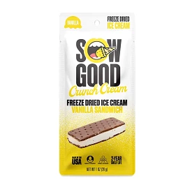 Freeze Dried Vanilla Ice Cream Sandwich 