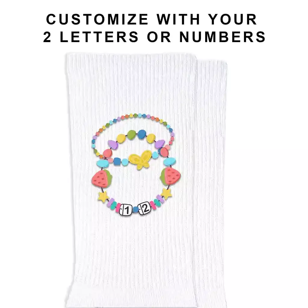 Friendship Bracelet Custom Text Designs Socks - Top Search Result