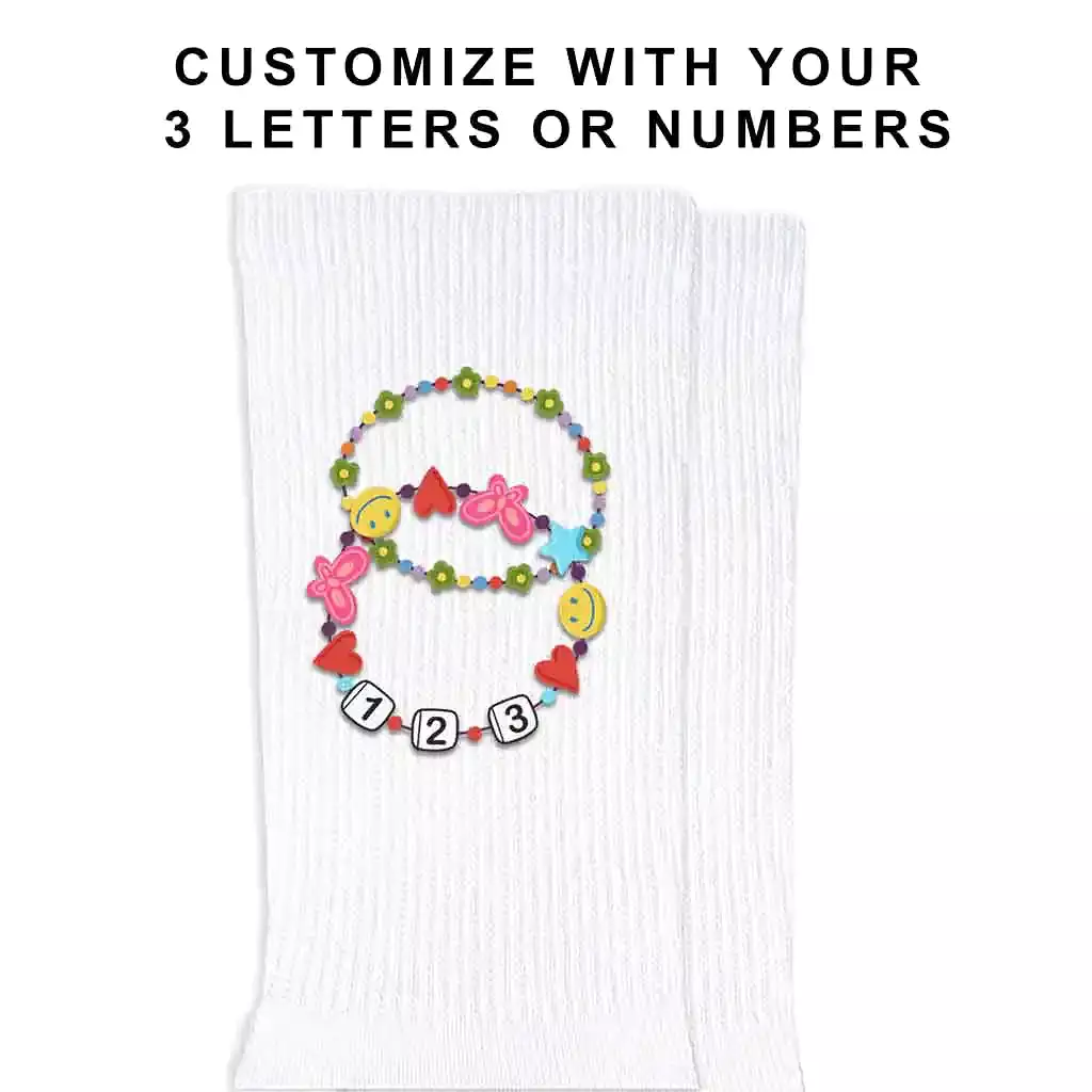 Friendship Bracelet Custom Text Designs Socks - Top Search Result