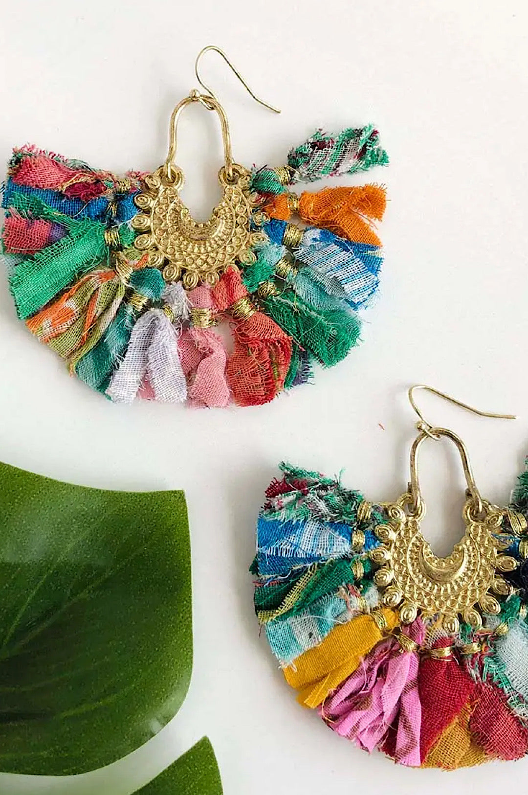 Fringe Earrings in Vibrant Colors