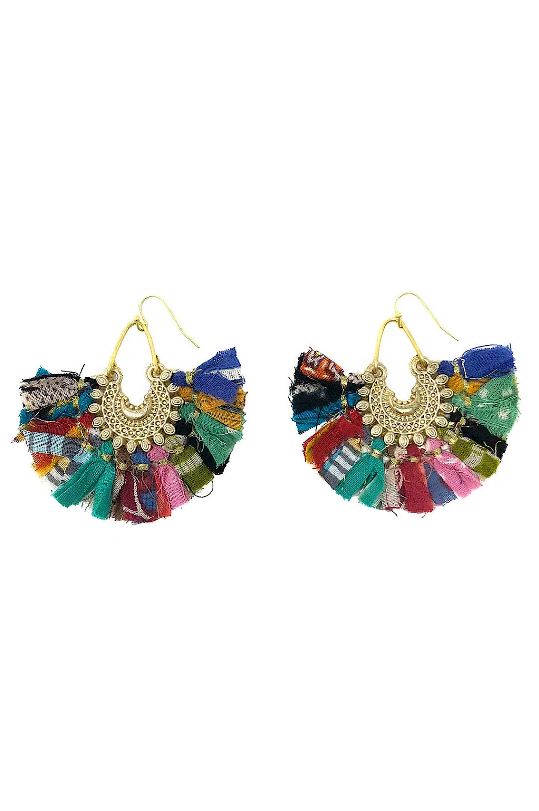 Fringe Earrings in Vibrant Colors