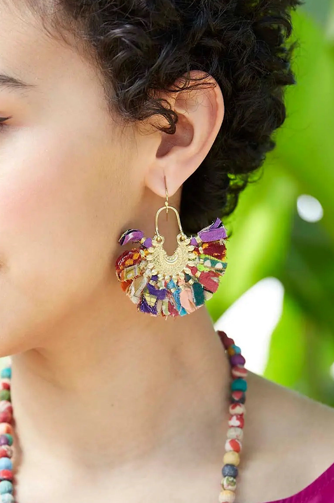 Fringe Earrings in Vibrant Colors