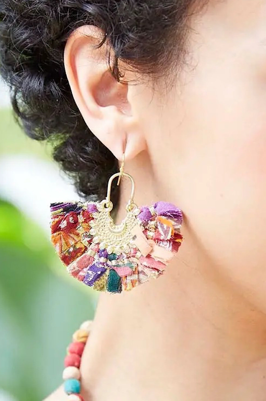 Fringe Earrings in Vibrant Colors