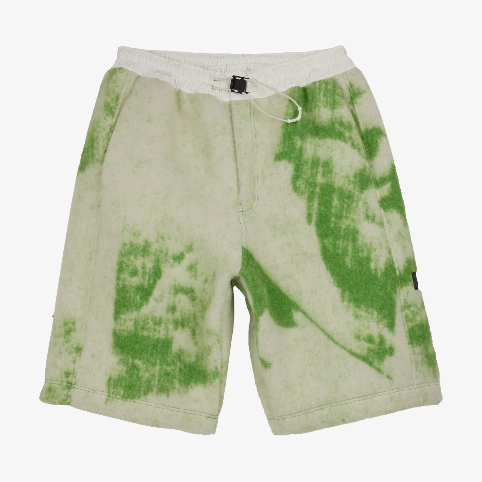 Fuzzy Fleece Shorts - Off White/Team Rave Green | Shop Now!