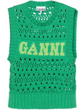 Green Ganni Sweaters