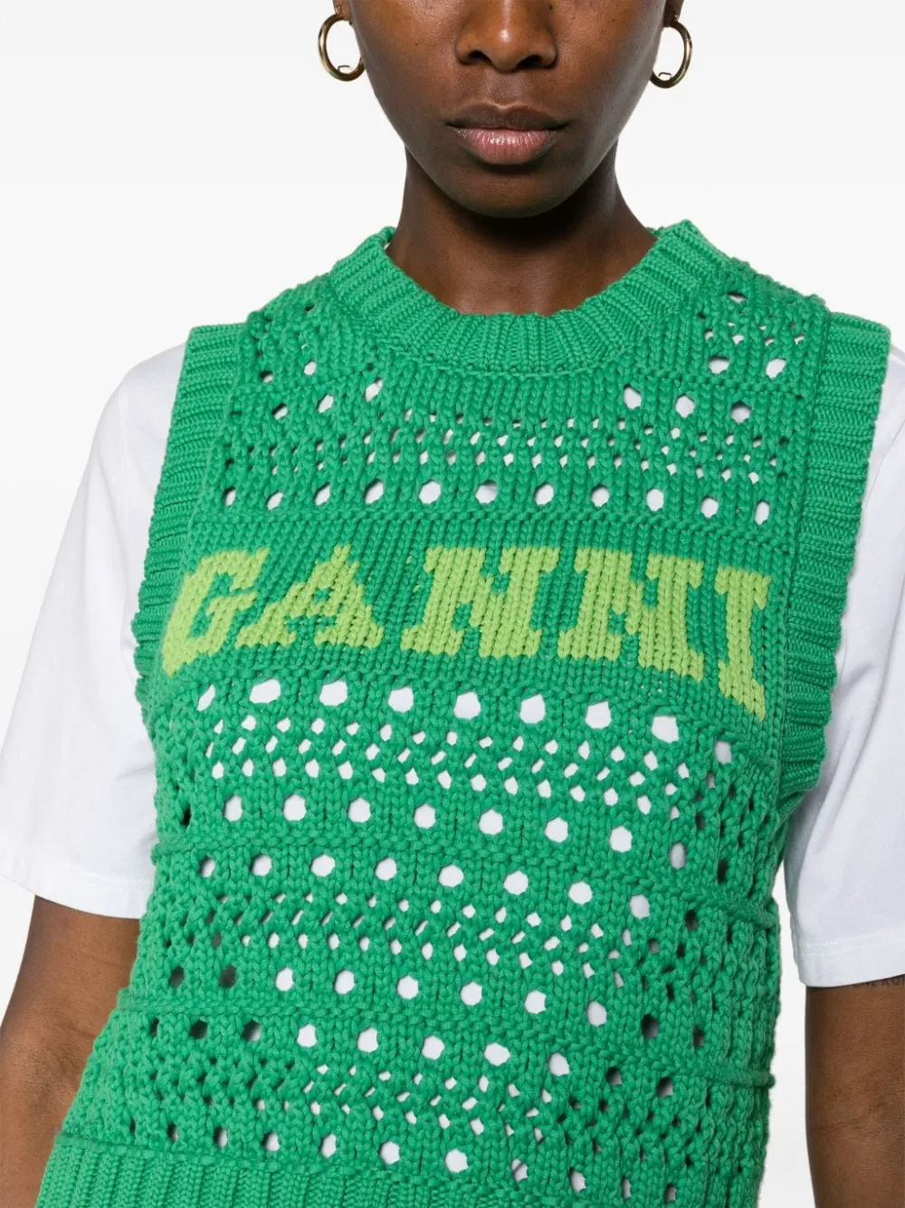 Green Ganni Sweaters