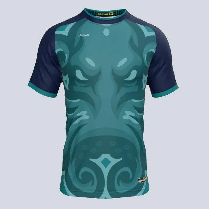 Octopus Fury Mascot Custom Jersey