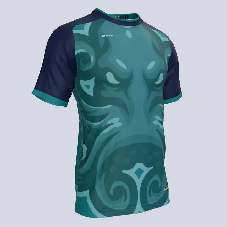 Octopus Fury Mascot Custom Jersey