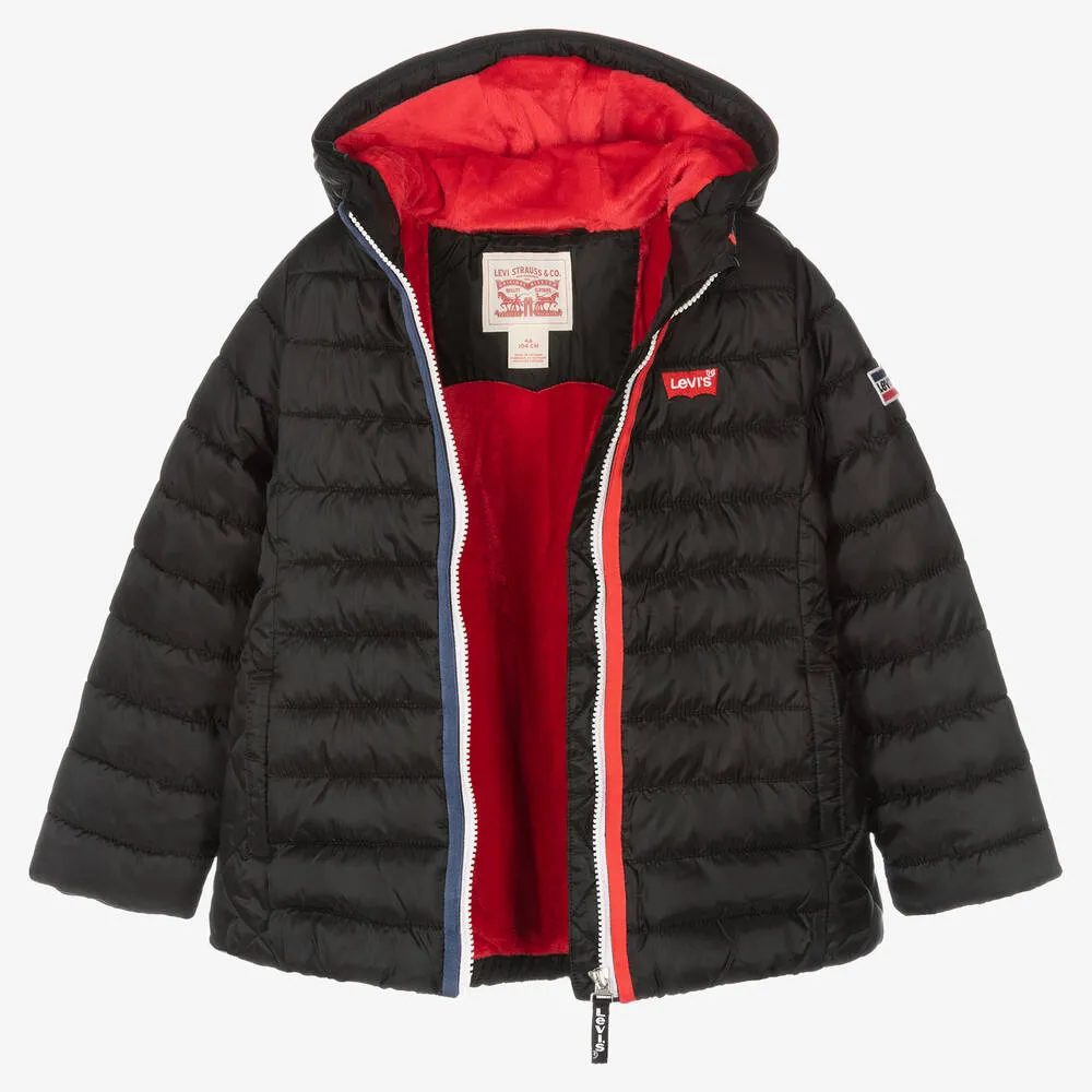 Girls Puffer Jacket in Black