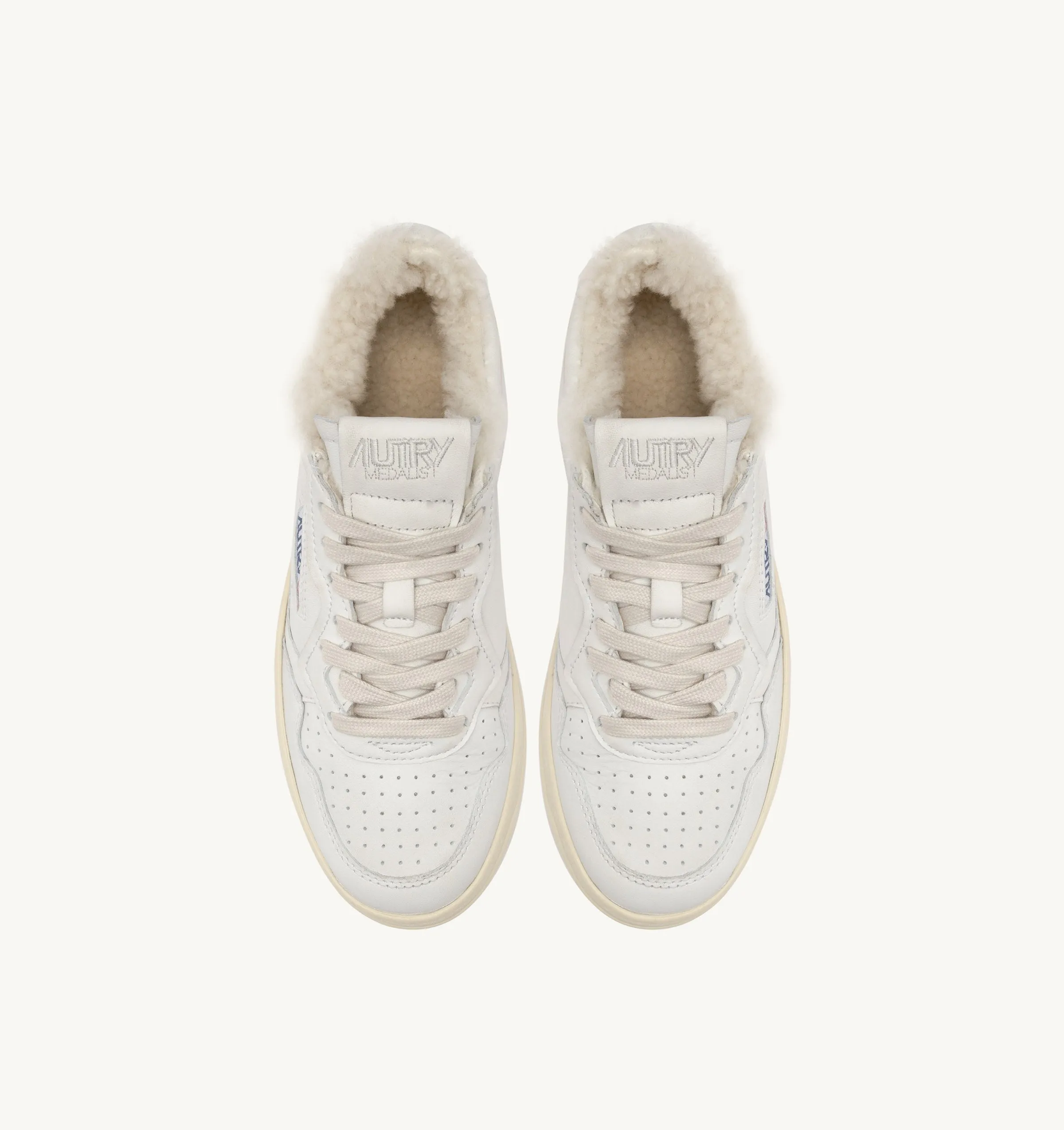 Goat Shearling Medalist Low Sneaker - Autry