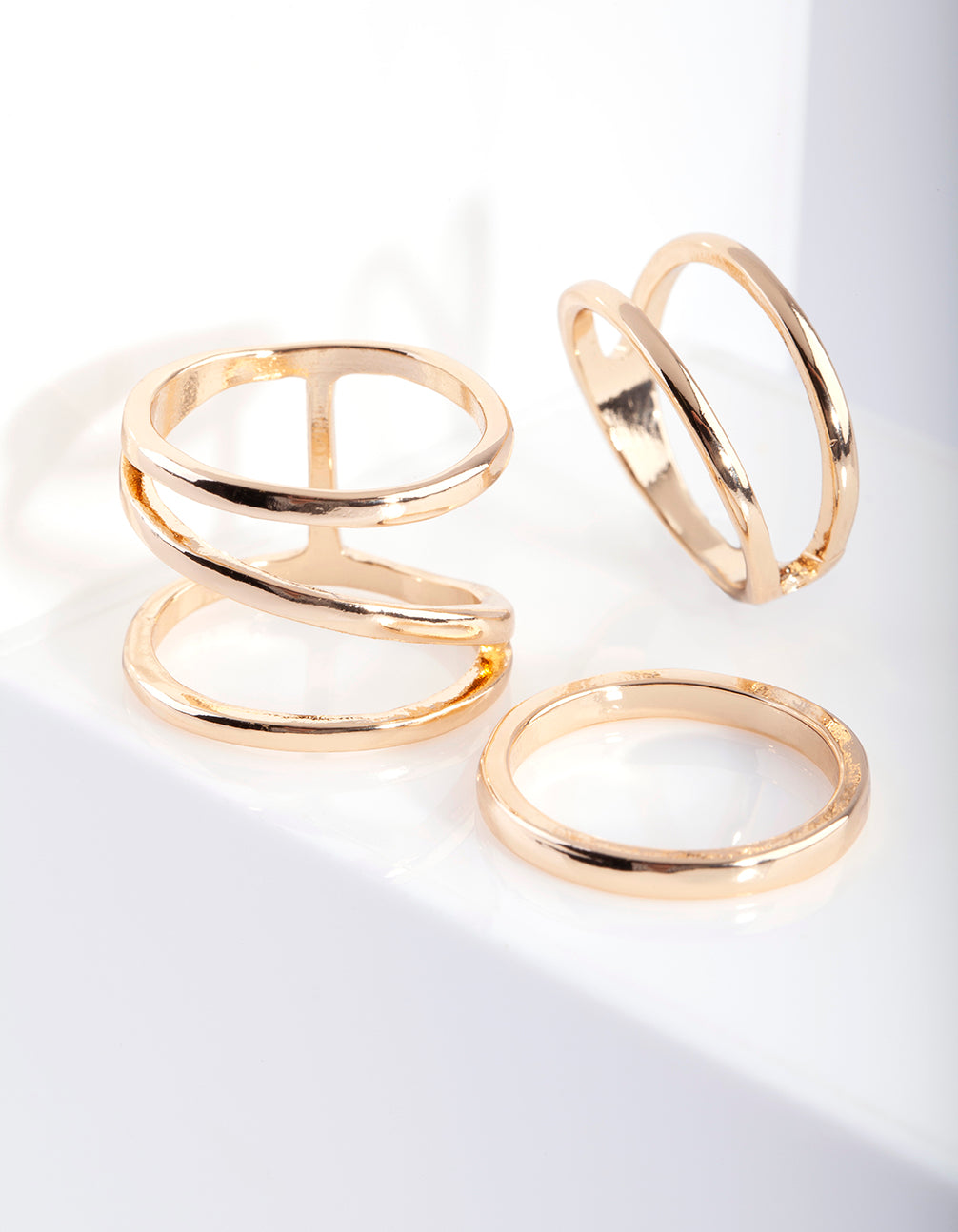 Gold Band Ring Bundle