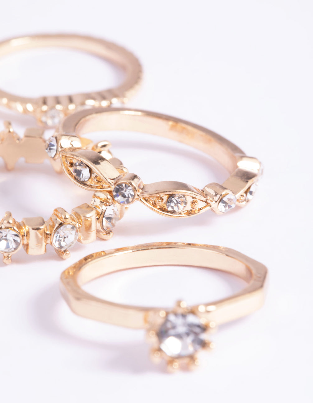 Gold Classic Stackable Ring Set