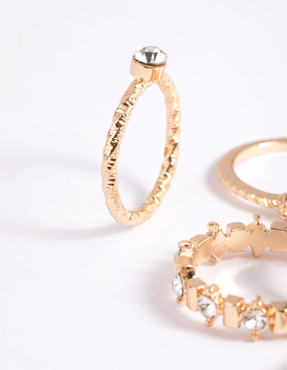 Gold Classic Stackable Ring Set