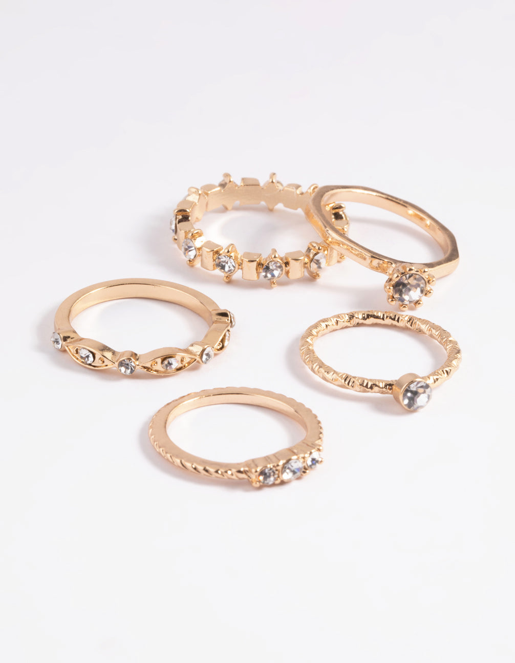 Gold Classic Stackable Ring Set