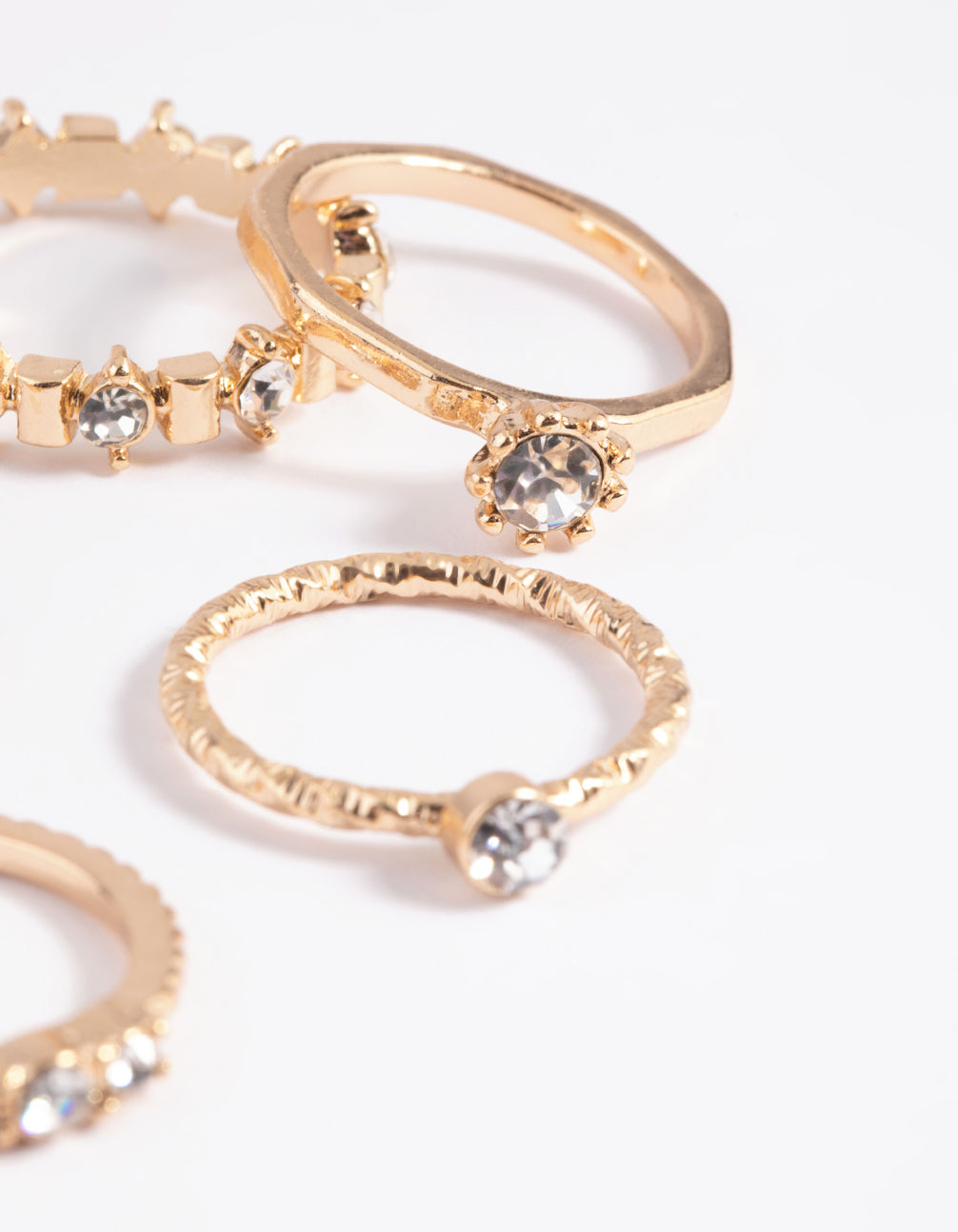 Gold Classic Stackable Ring Set